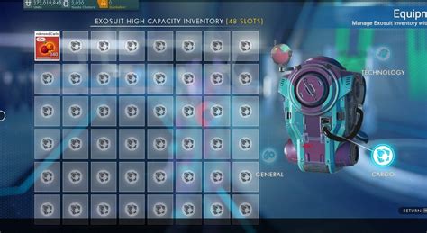 no man's sky cargo slot